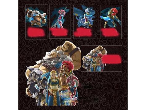 wii u botw nfc tags wish|New 4 Champions Mipha Urbosa Revali Daruk ZELDA BOTW .